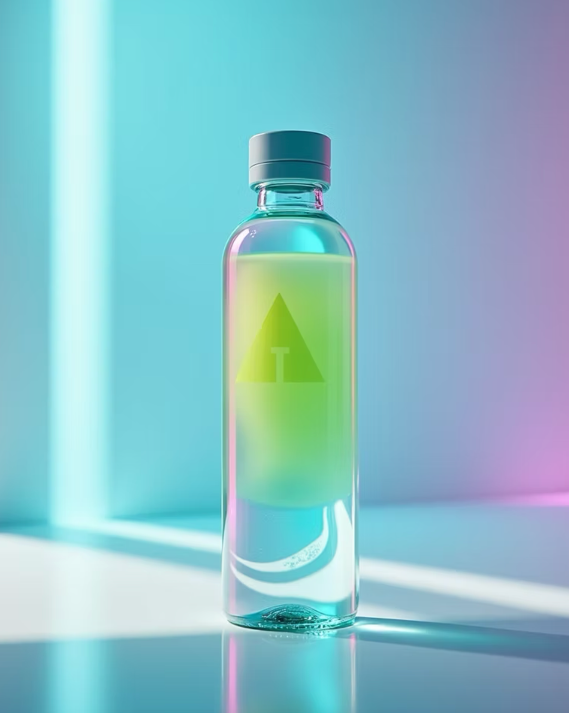 Custom labeled water bottle